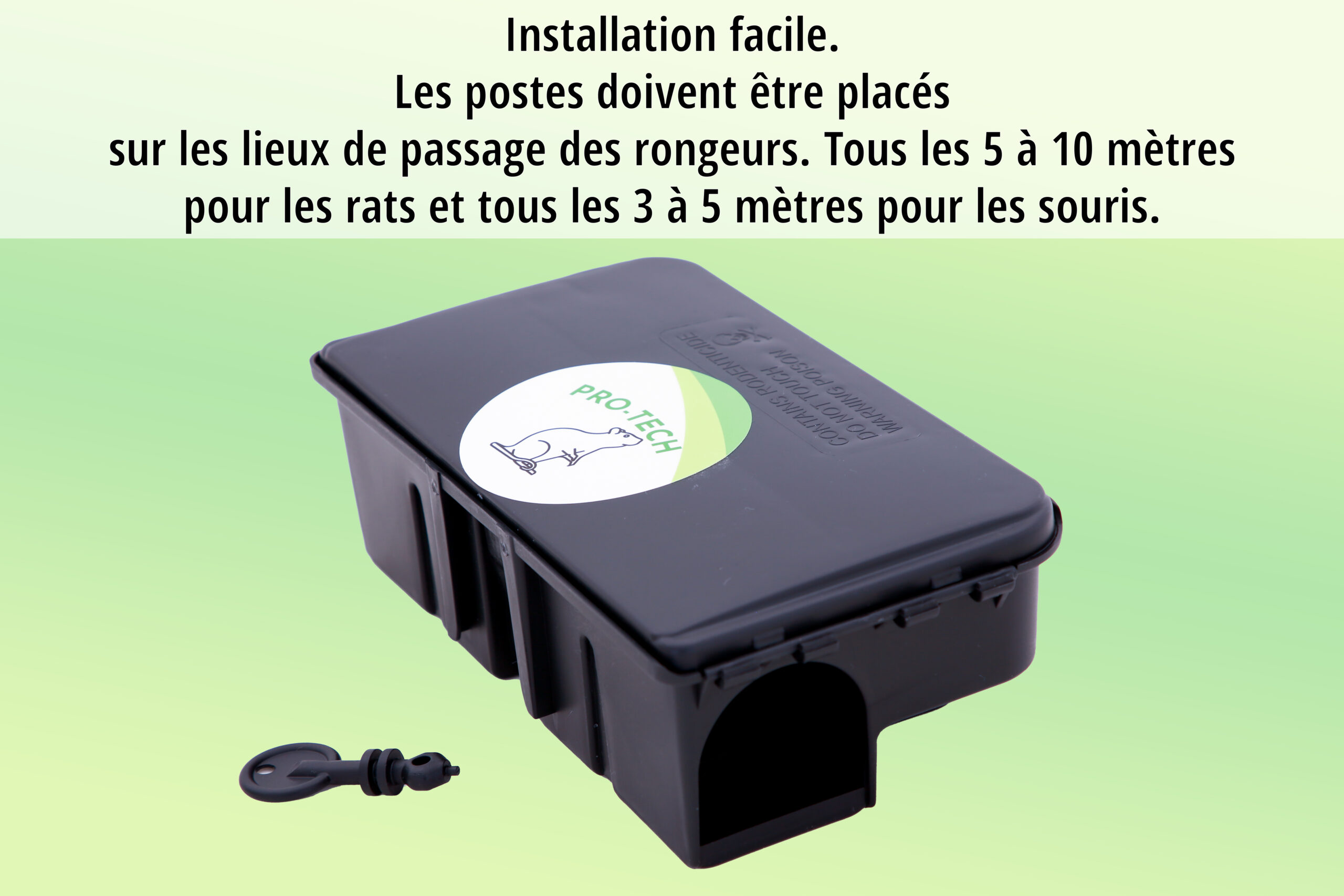 Poste d'Appâtage Sécurisé Insecticide Pro - Anti-Rats et Souris (lot de 5) – Image 3