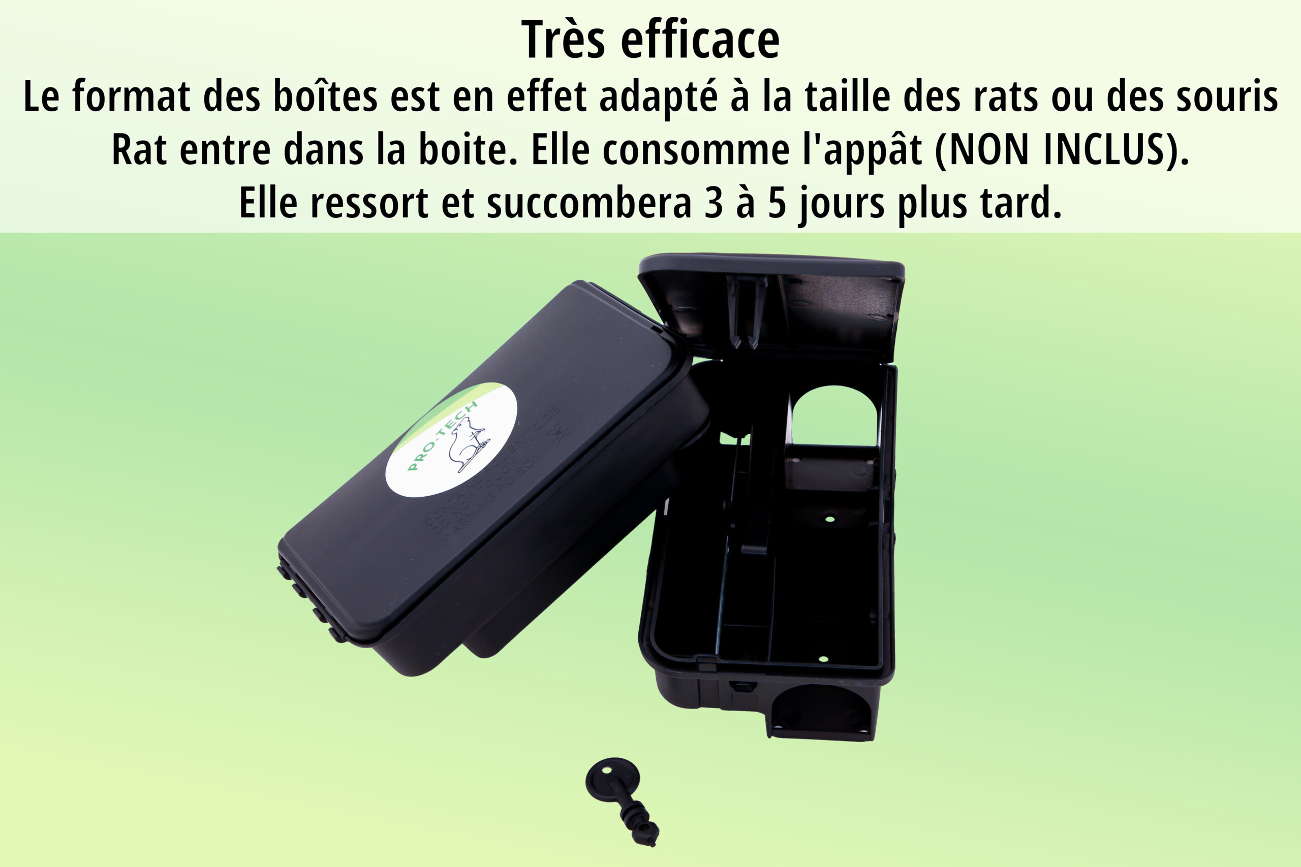Poste d'Appâtage Sécurisé Insecticide Pro - Anti-Rats et Souris (lot de 5) – Image 5